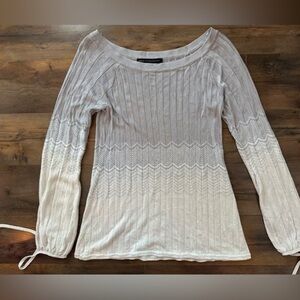 White House Black Market Metallic Ombre Knit Sweater - Medium